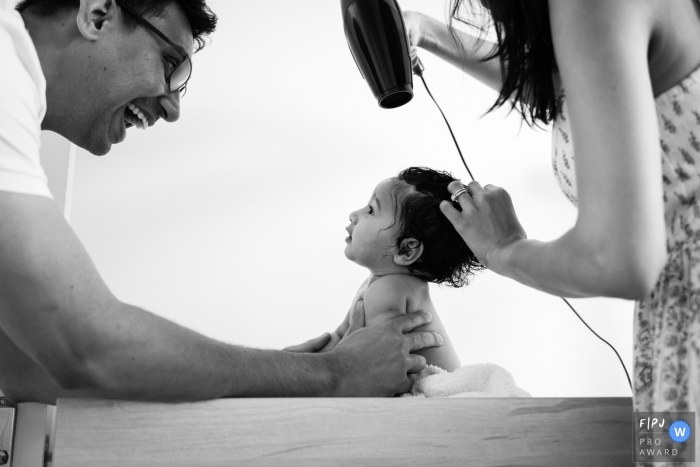 England family photography session - After bathtime family time in Cambridgeshire 