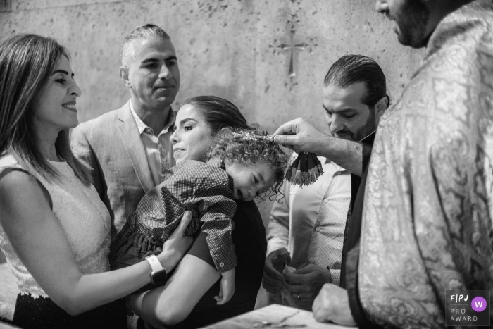 Photo by: <a href="https://www.fpja.com/documentary-family-photography-contests/albert-buniatyan/armenia/2101214">Albert Buniatyan - Armenia</a> Baptism ceremony in Armenia, Echmiadzin church - Family photography in Europe