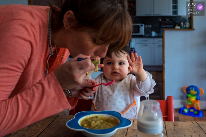 Ile-de-France Day in the Life documentary family photo of a little girls meal Ile-de-France Day in the Life documentary family photo of a little girls meal